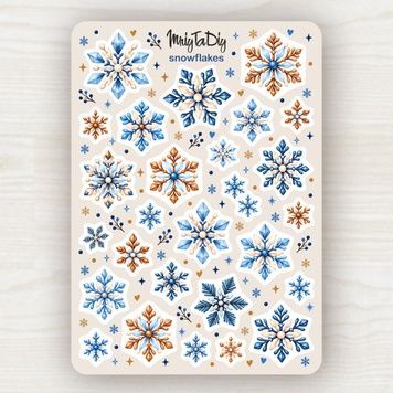 Стікери ART STORY MriyTaDiy SNOWFLAKES 10х15 см MTD-1340 фото