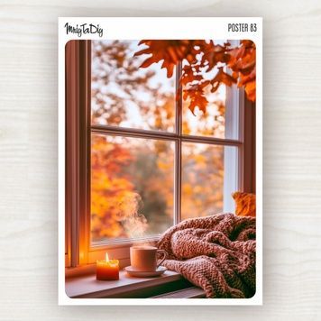 Стікер Poster 83 MriyTaDiy "Затишний осінній ранок", 10х15 см MTD-1269 фото