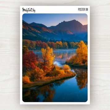 Стікер Poster 90 MriyTaDiy "Осіння річка", 10х15 см MTD-1276 фото