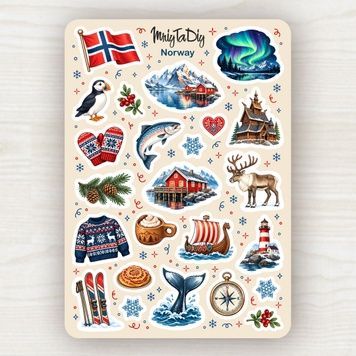 Стікери ART STORY MriyTaDiy NORWAY 10х15 см MTD-1333 фото