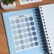 Стікери наклейки для bujo MriyTaDiy Set 07, "Блакитні кружечки" 10х15 см MTD-0335 фото 2