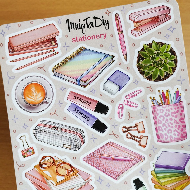 Стікери наклейки авторські MriyTaDiy STATIONERY 10х15 см MTD-0411 фото