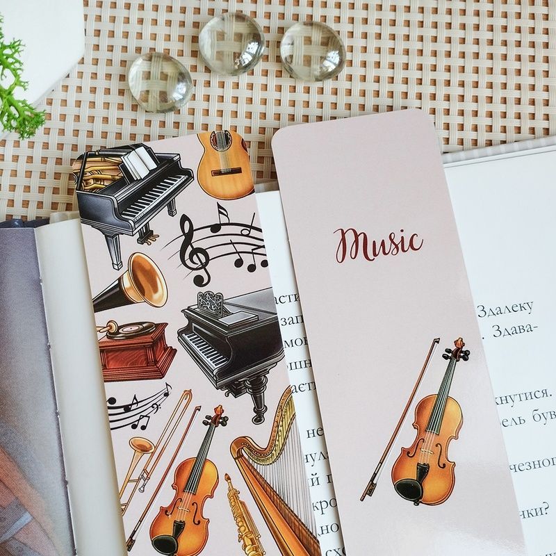 Двостороння закладка для книги "Music" MTD-0420 фото
