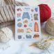 Стікери наклейки авторські MriyTaDiy KNITTING 10х15 см  MTD-0202 фото 2