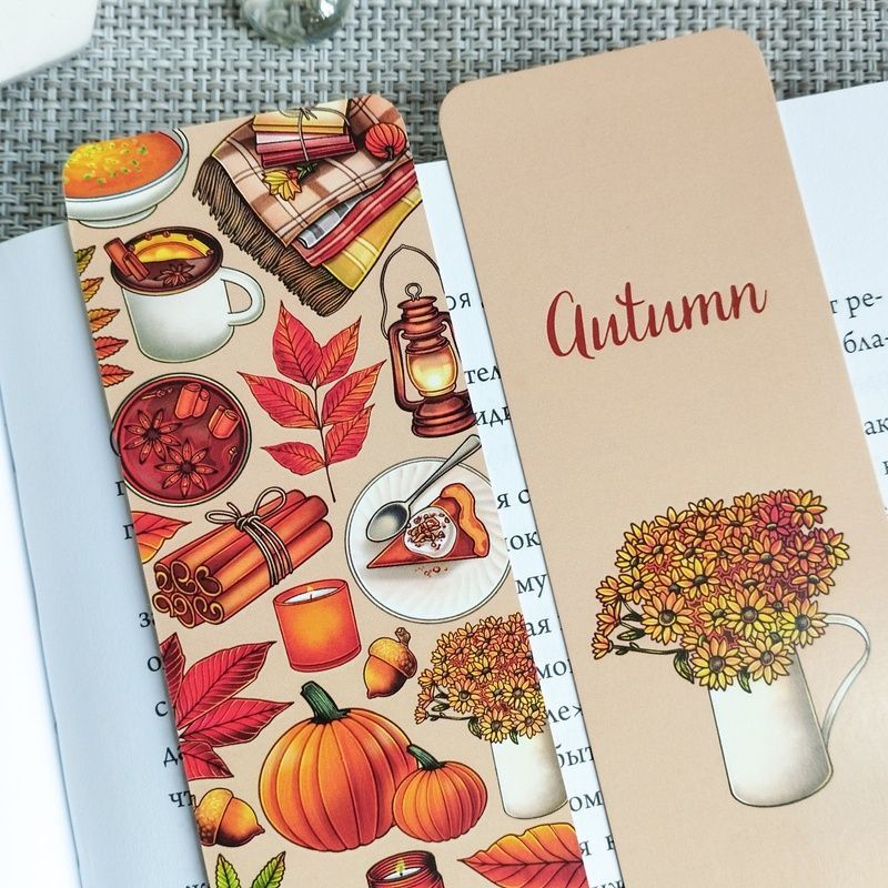 Двостороння закладка для книги "Autumn" MTD-0291 фото
