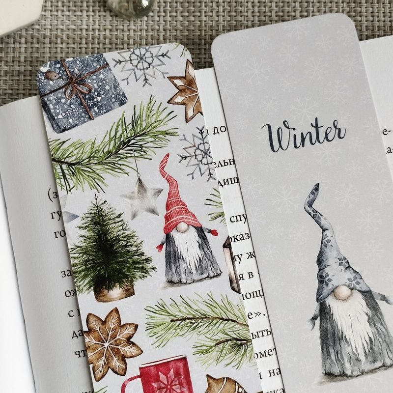 Двостороння закладка для книги "Winter" MTD-0293 фото