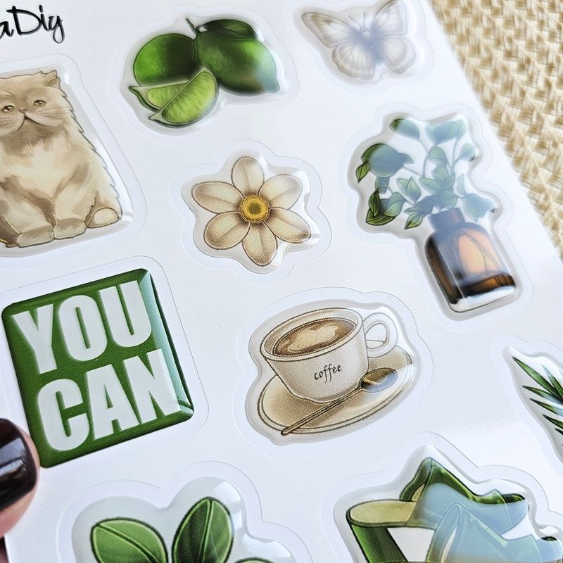 Об'ємні 3D-стікери для гаджетів Set 07 "Stay Soft" 10х15 см MTD-1215 фото