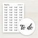 Стікери наклейки MriyTaDiy чорно-білі Set 01, "To do" 10х15 см MTD-0068 фото 1