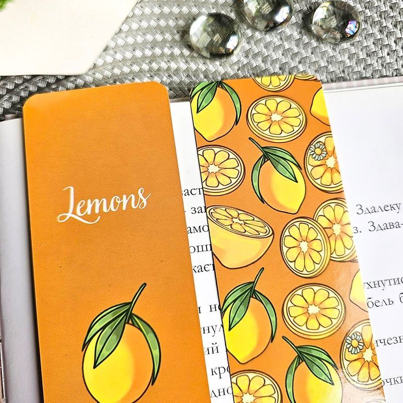 Двостороння закладка для книги "Lemons" MTD-0245 фото