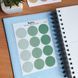 Стікери наклейки для bujo MriyTaDiy Set 10, "Зелені кружечки" 10х15 см MTD-0338 фото 2