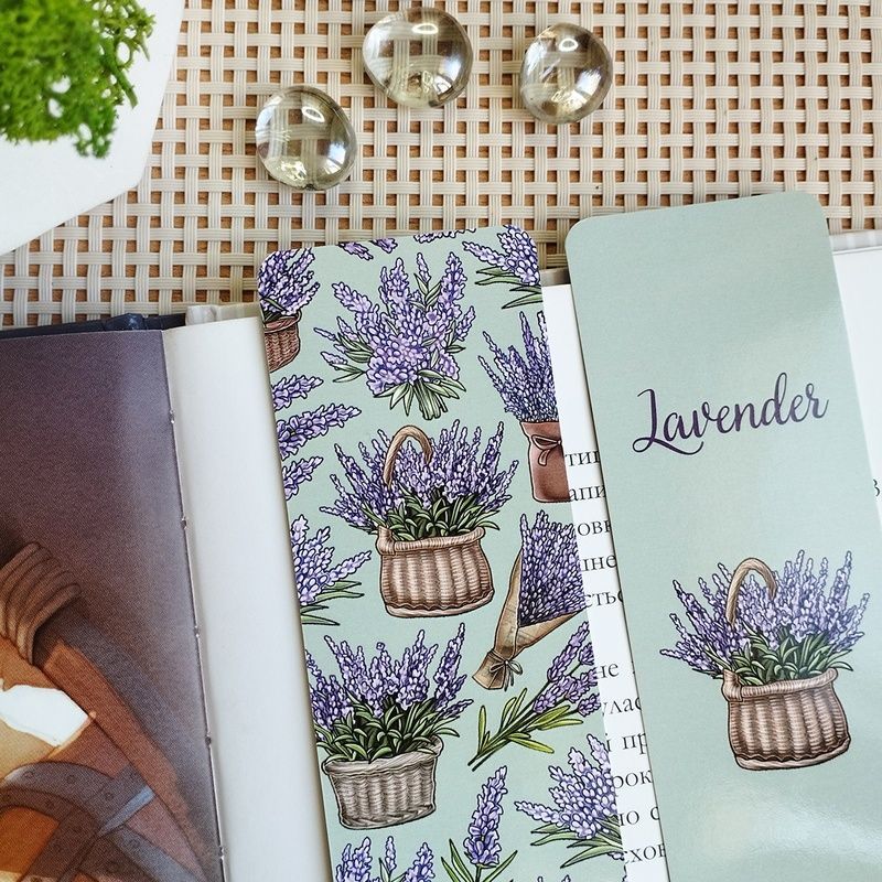 Двостороння закладка для книги "Lavender"  MTD-0538 фото